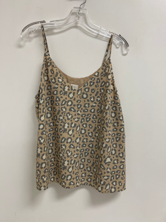 Top Sleeveless By A New Day In Animal Print, Size: L