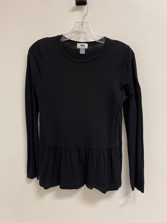 Top Long Sleeve By Old Navy In Black, Size: S