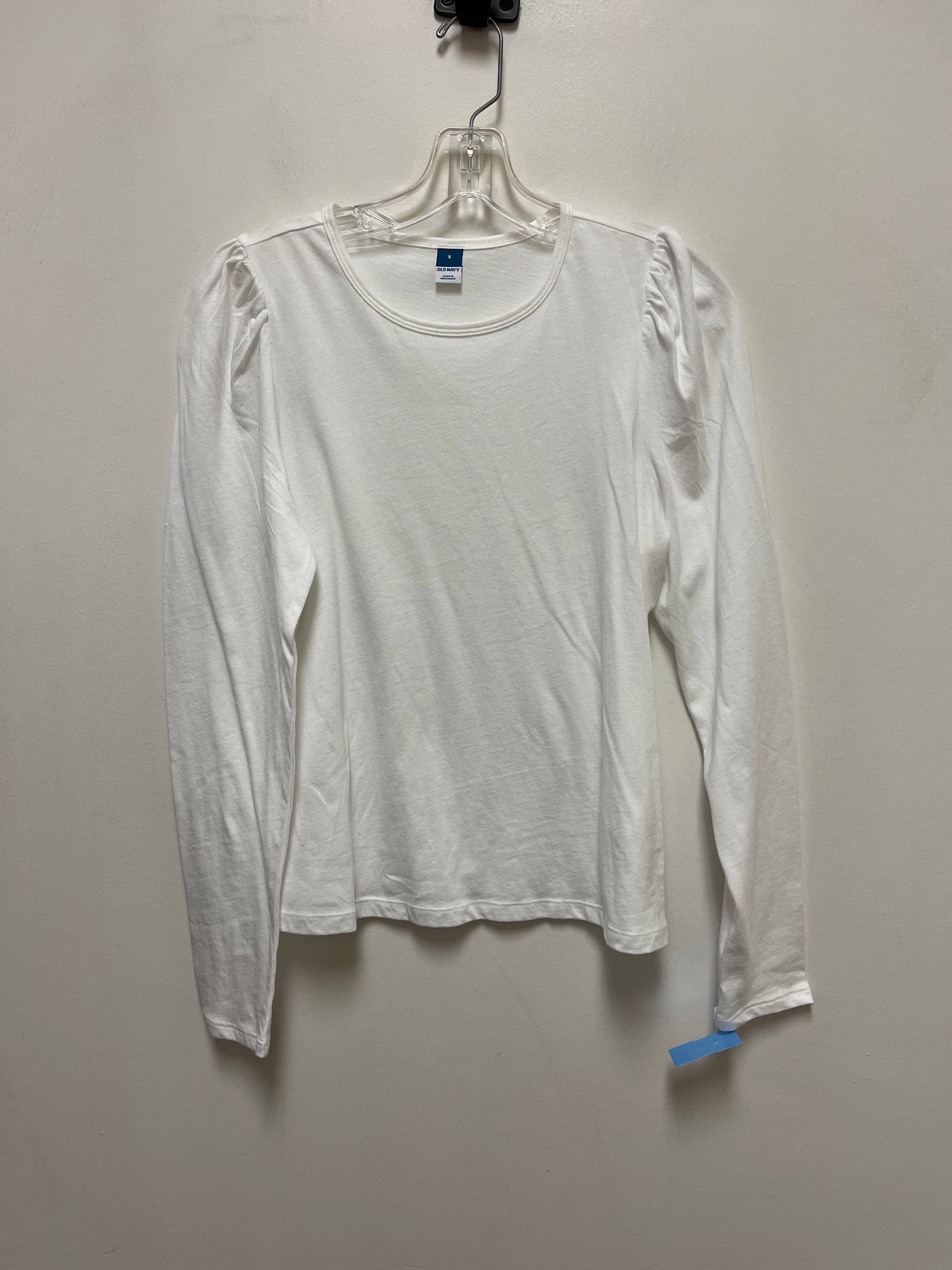 Top Long Sleeve By Old Navy In White, Size: S