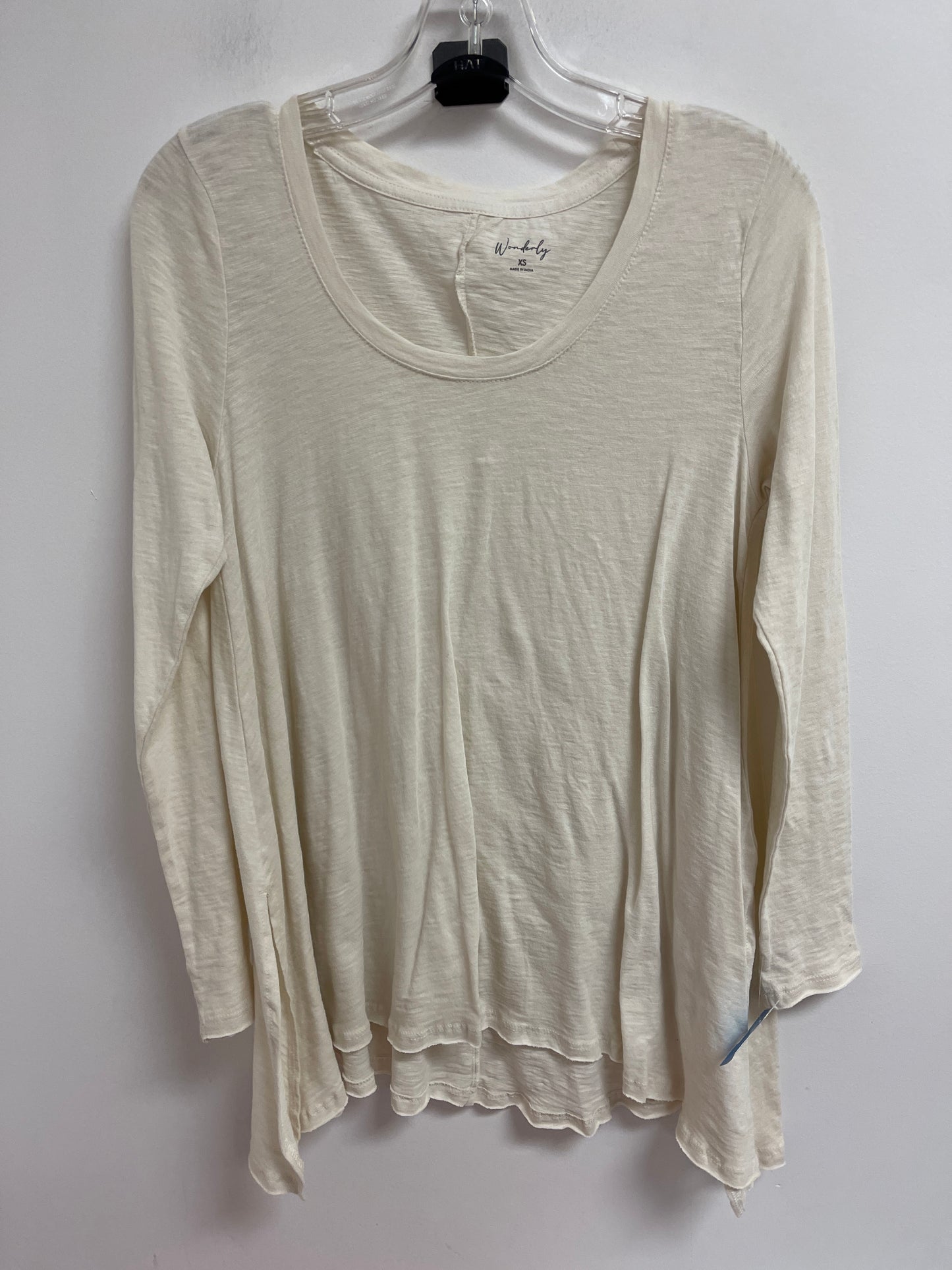 Tunic Long Sleeve By Wonderly In Cream, Size: Xs