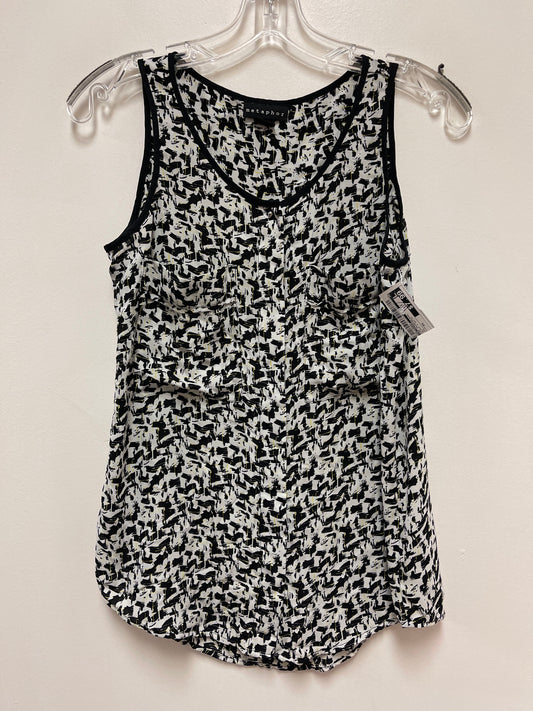 Top Sleeveless By Metaphor In Black & White, Size: Xs