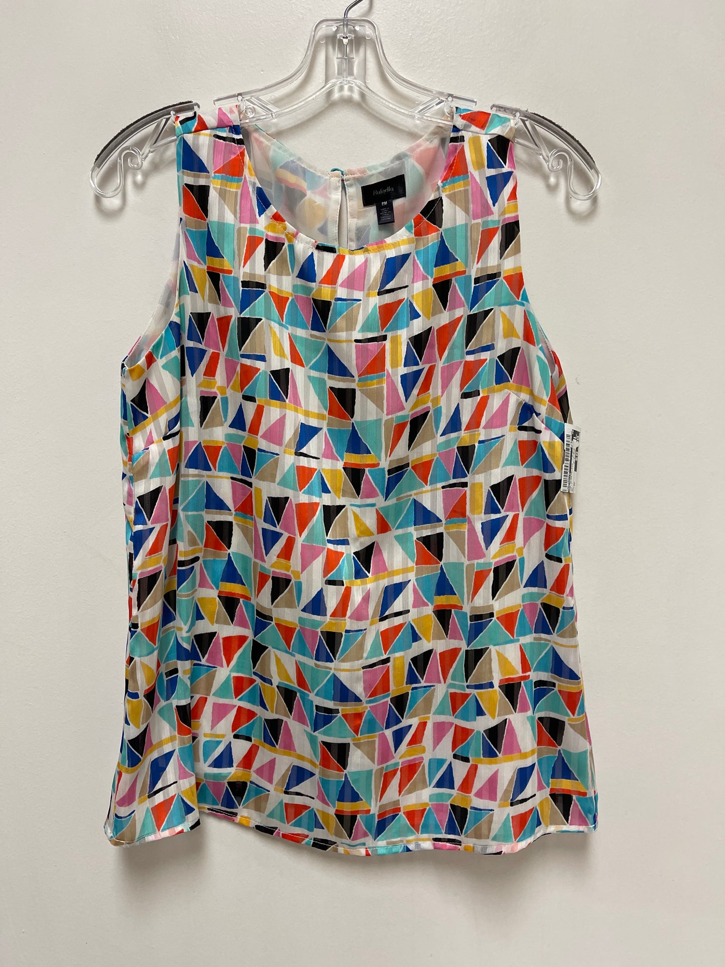 Top Sleeveless By Rafaella In Multi-colored, Size: Mp