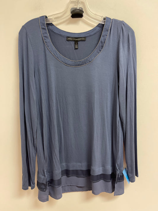 Top Long Sleeve By White House Black Market In Blue, Size: S