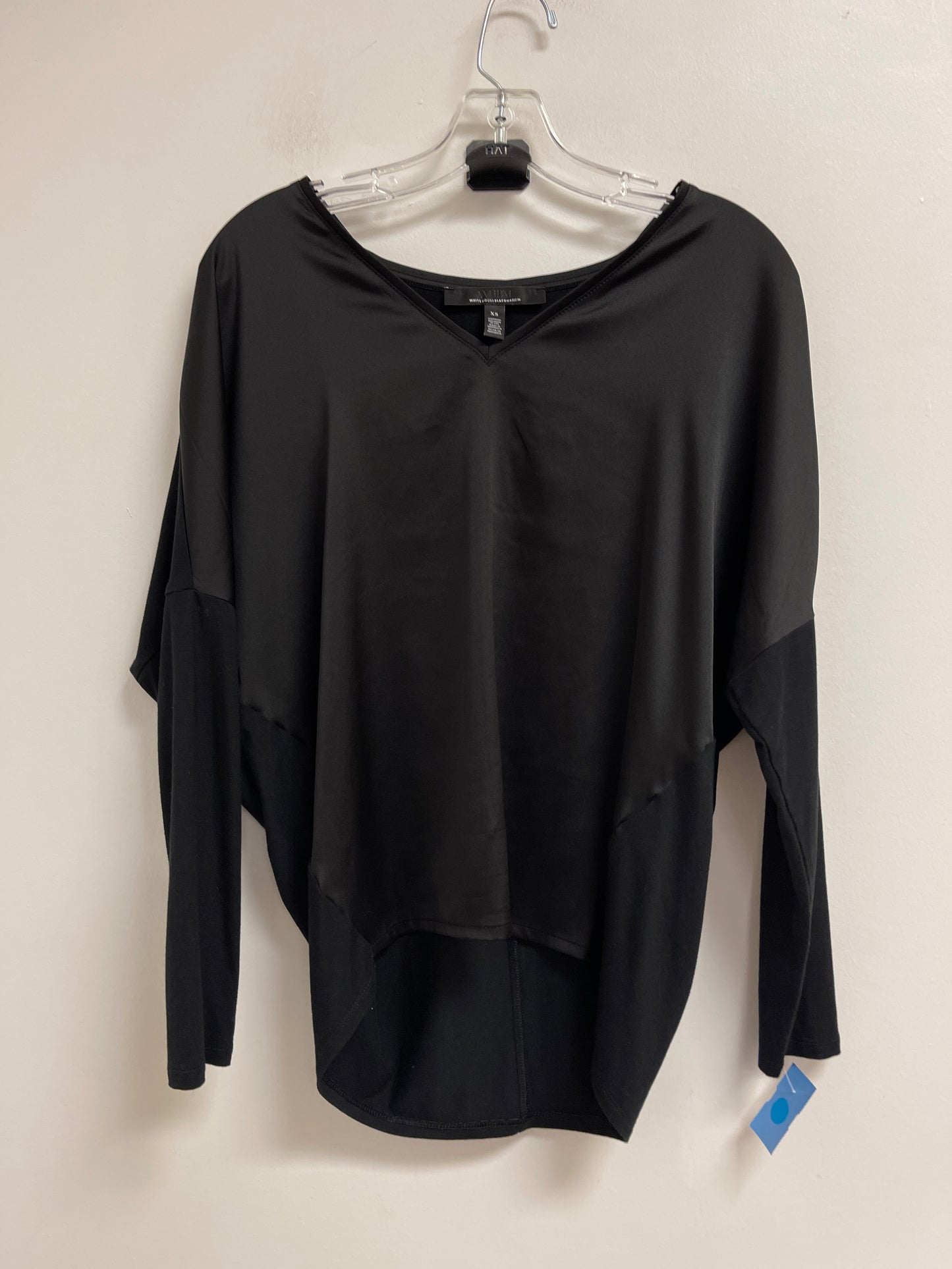 Top Long Sleeve By White House Black Market In Black, Size: Xs