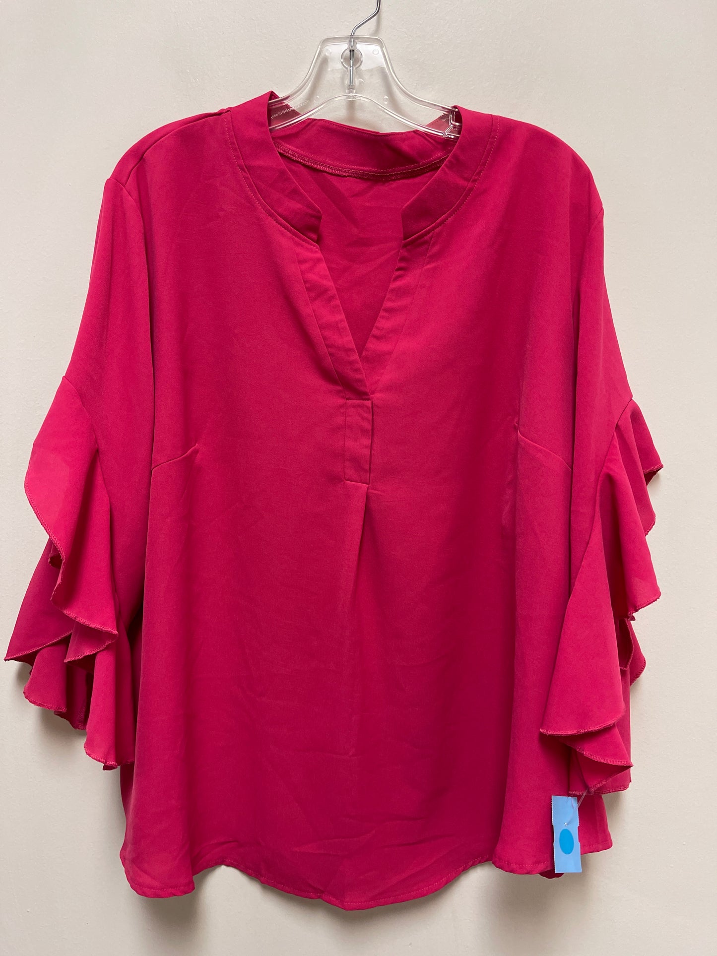 Top Short Sleeve By Clothes Mentor In Pink, Size: 1x