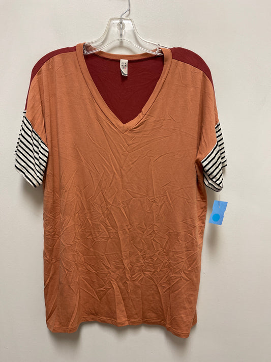 Top Short Sleeve By Clothes Mentor In Orange, Size: M