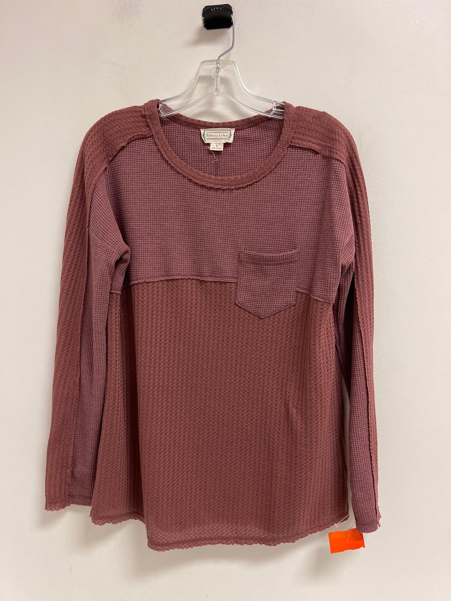 Top Long Sleeve By Loveriche In Mauve, Size: S