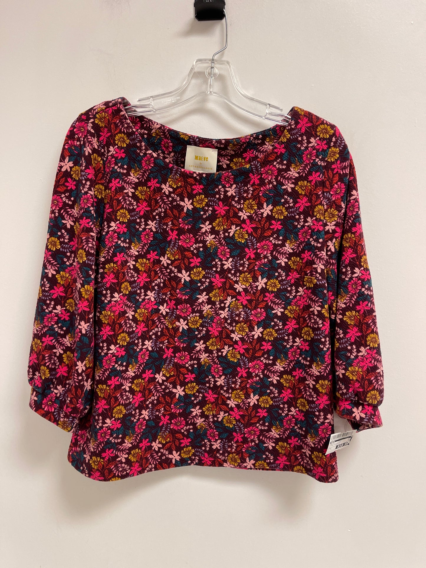 Top Long Sleeve By Maeve In Floral Print, Size: L