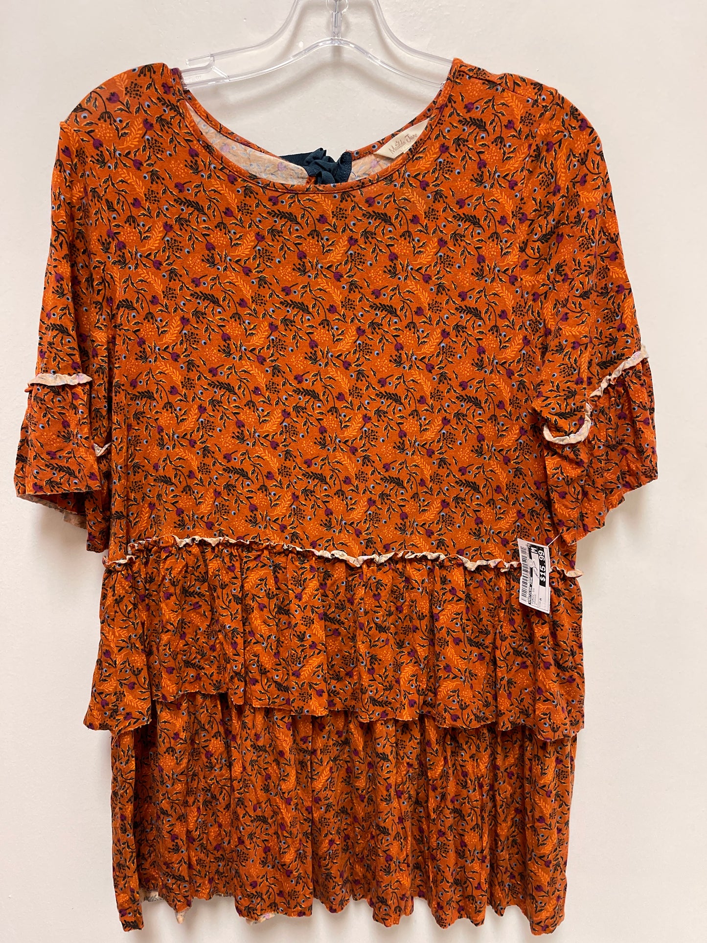 Tunic Short Sleeve By Matilda Jane In Orange, Size: M