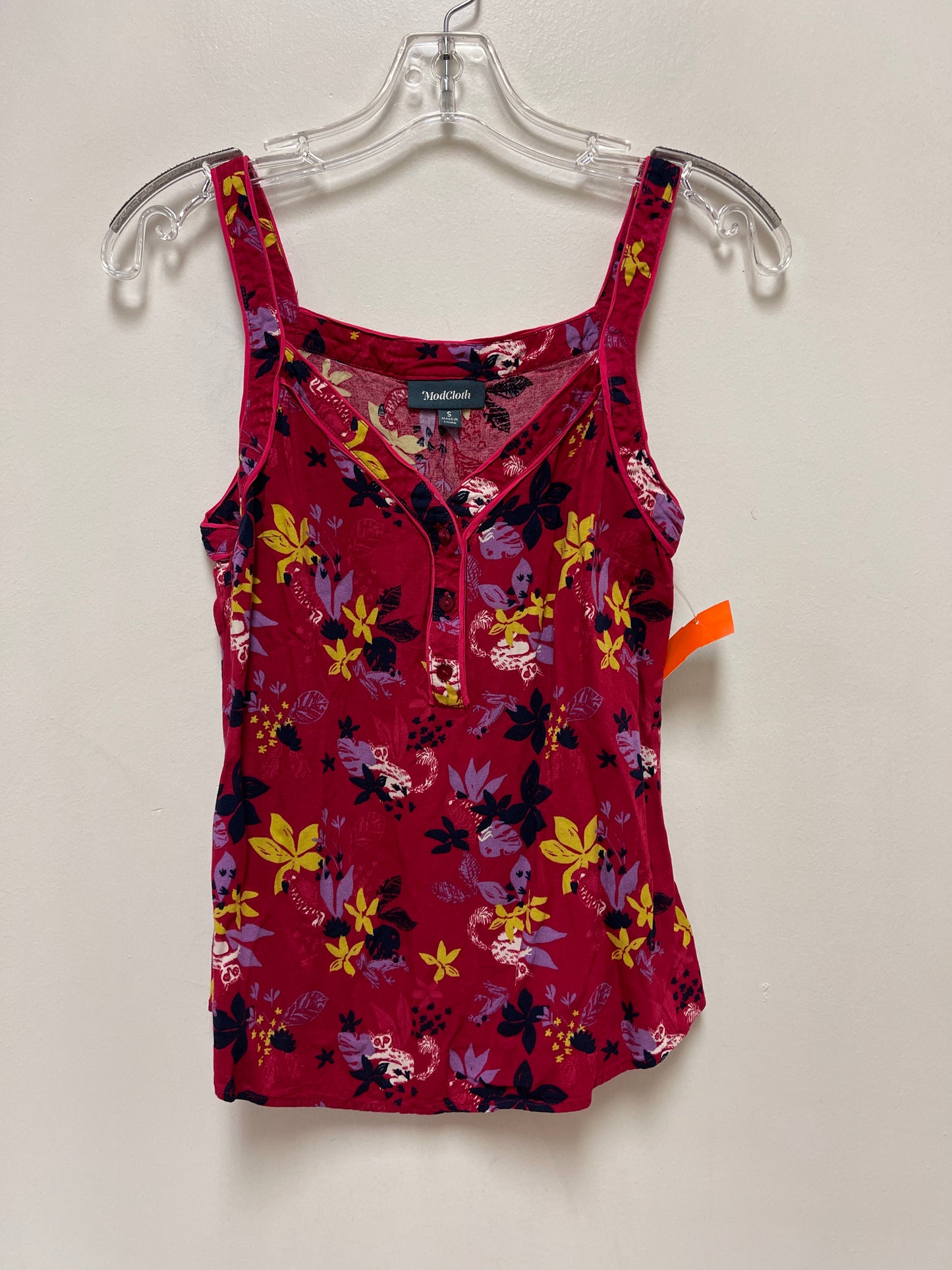 Top Sleeveless By Modcloth In Pink, Size: S