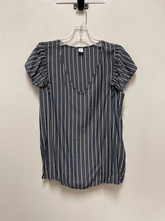 Top Short Sleeve By Old Navy In Striped Pattern, Size: M