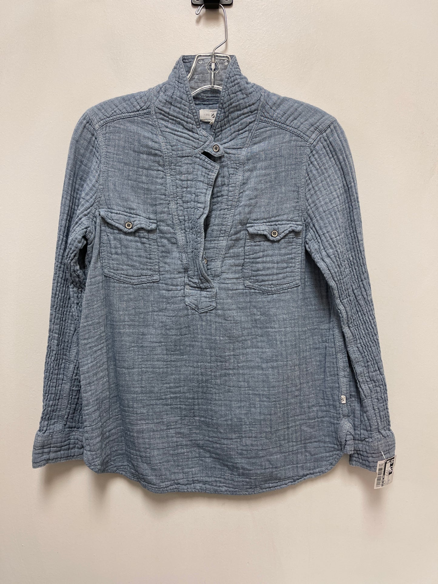 Top Long Sleeve By Lou And Grey In Blue, Size: M