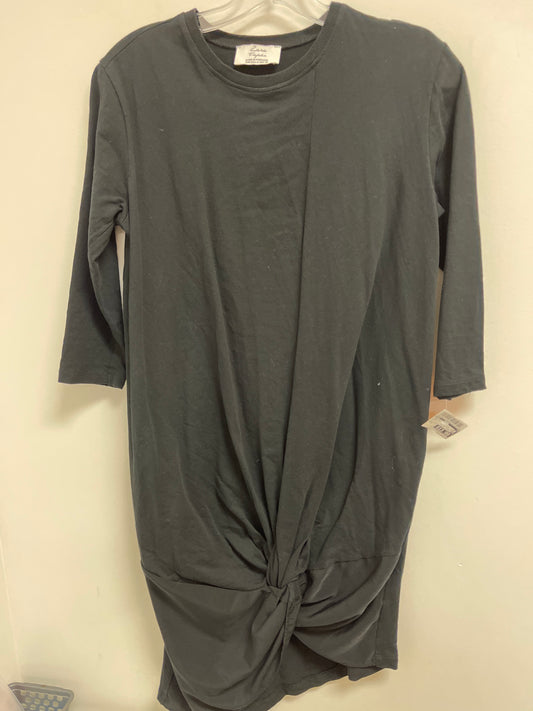 Tunic Long Sleeve By Zara In Black, Size: M