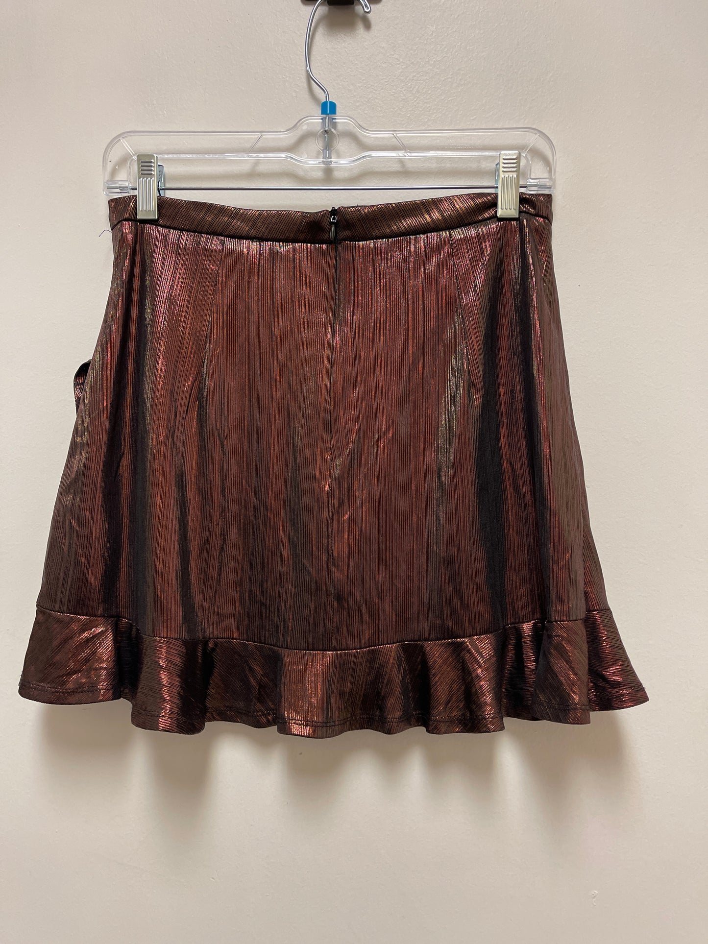 Skirt Mini & Short By Le Lis In Copper, Size: 4
