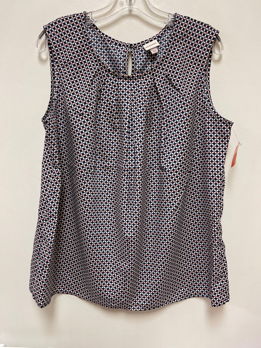 Top Sleeveless By Merona In Blue & Pink, Size: 2x