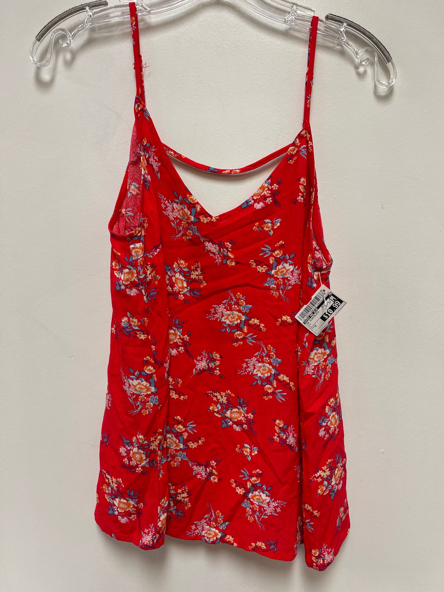 Top Sleeveless By Skies Are Blue In Red, Size: M