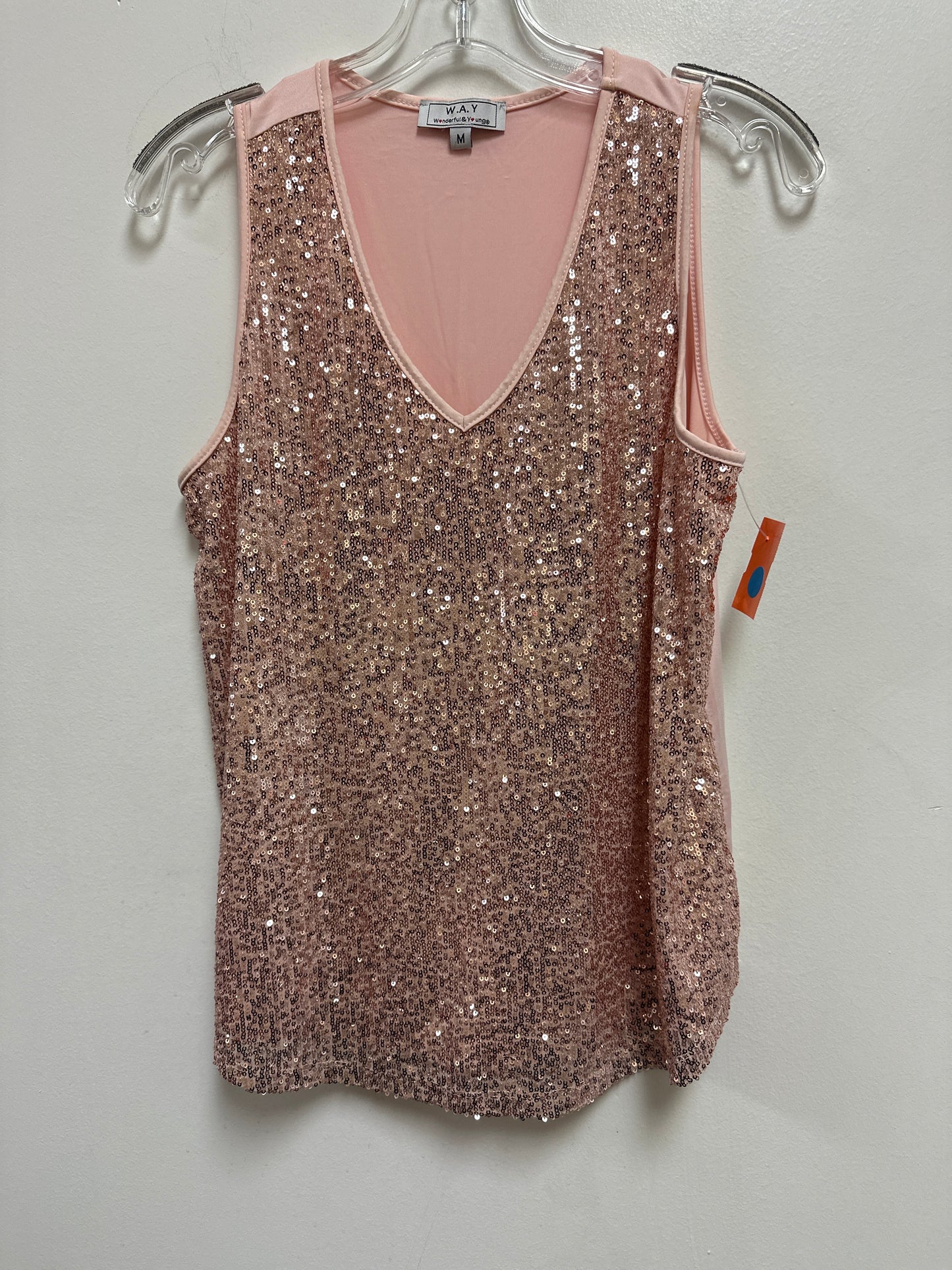 Top Sleeveless By Clothes Mentor In Pink, Size: M