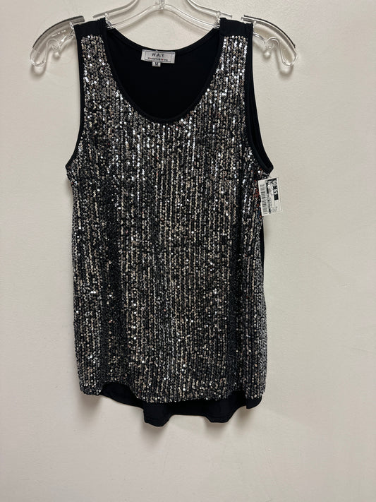 Top Sleeveless By Clothes Mentor In Black, Size: M