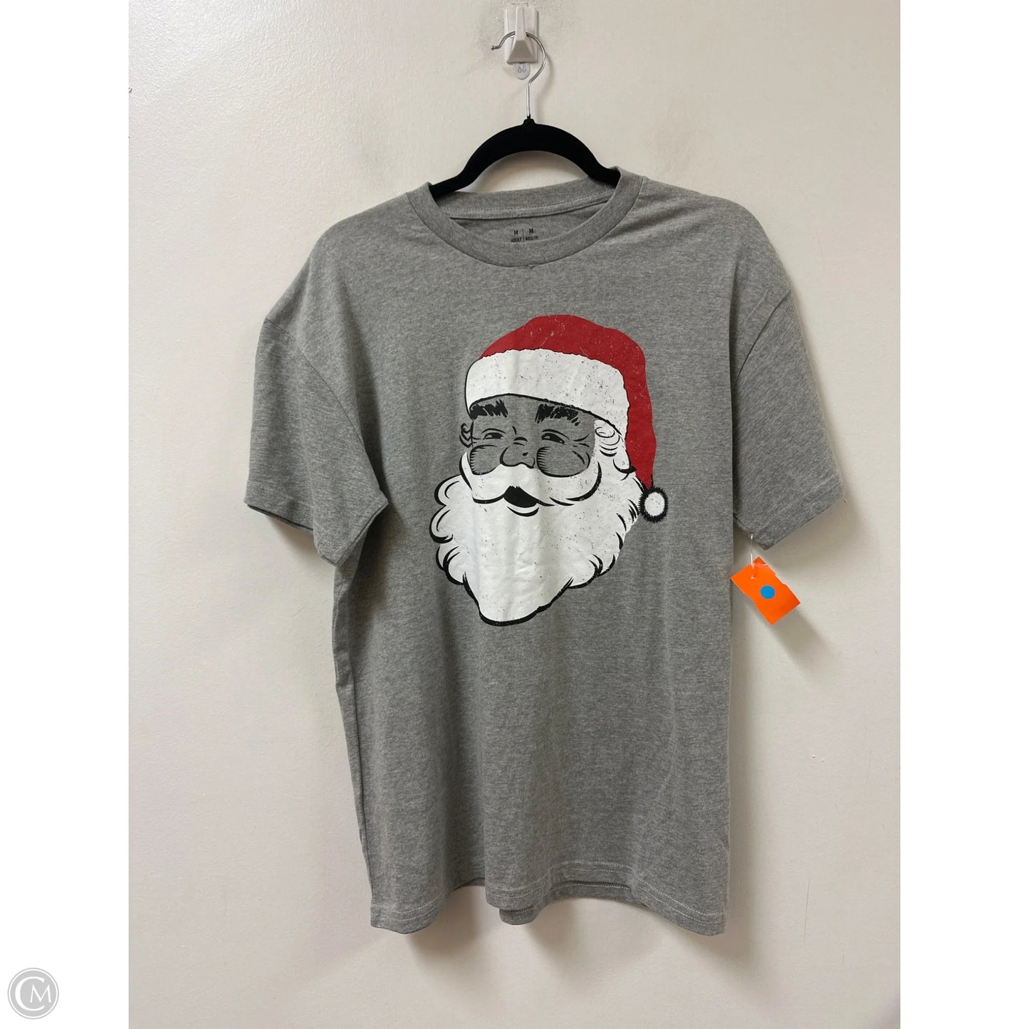 Top Short Sleeve By Clothes Mentor In Grey, Size: M