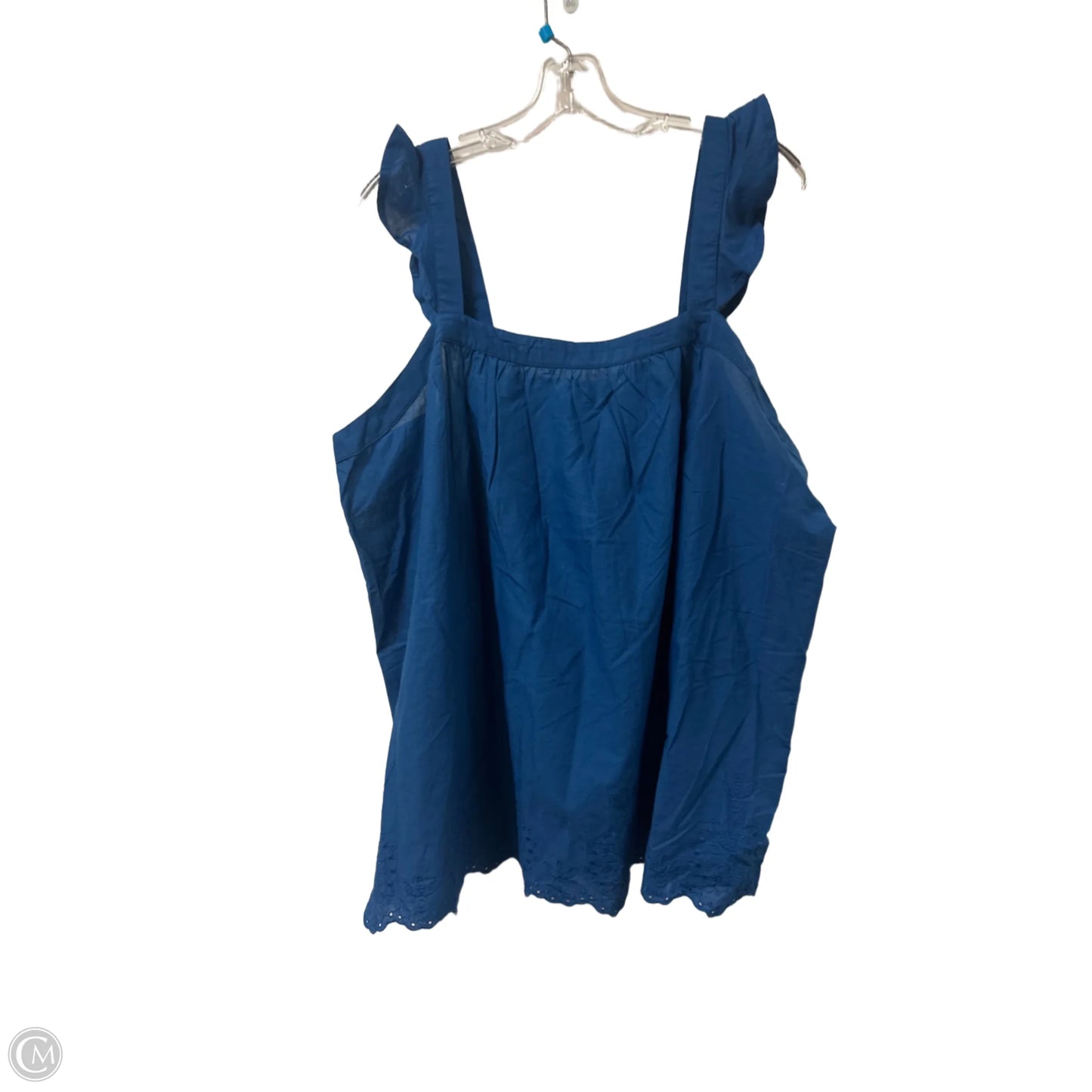 Top Sleeveless By Lane Bryant In Blue, Size: 1x