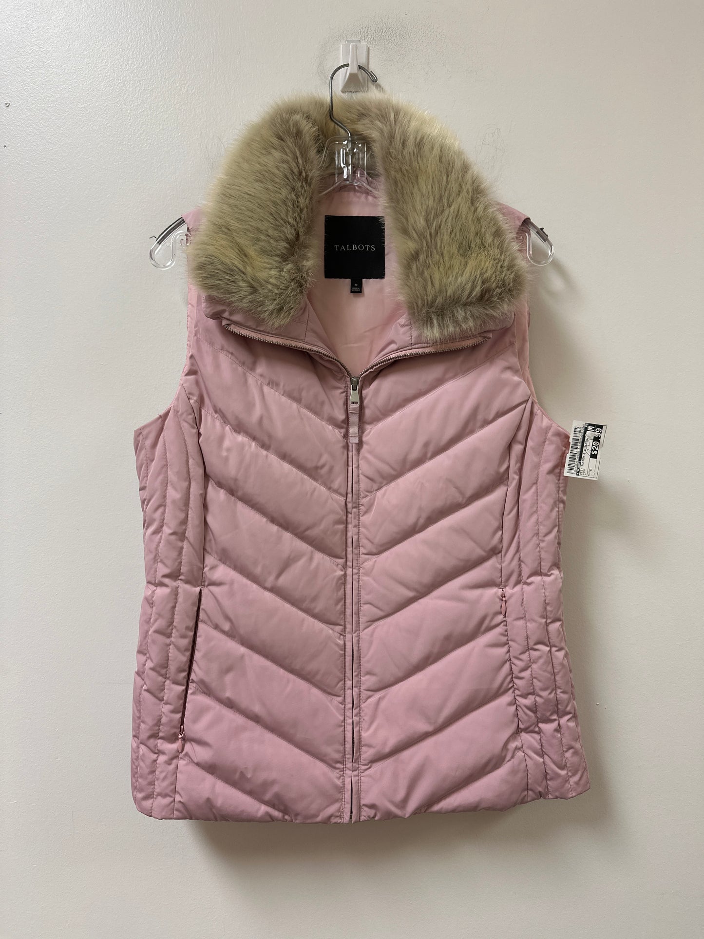 Vest Puffer & Quilted By Talbots In Pink, Size: M