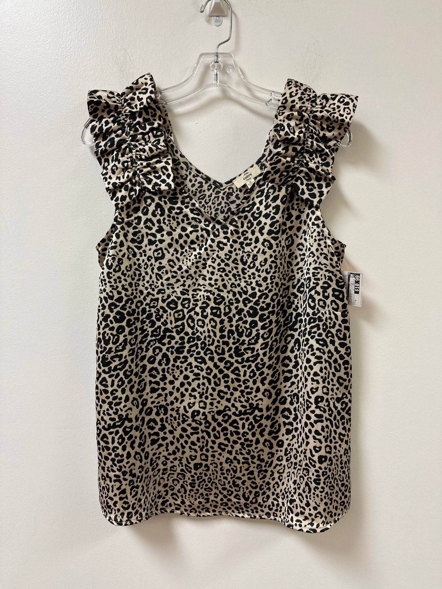 Top Sleeveless By Entro In Animal Print, Size: M