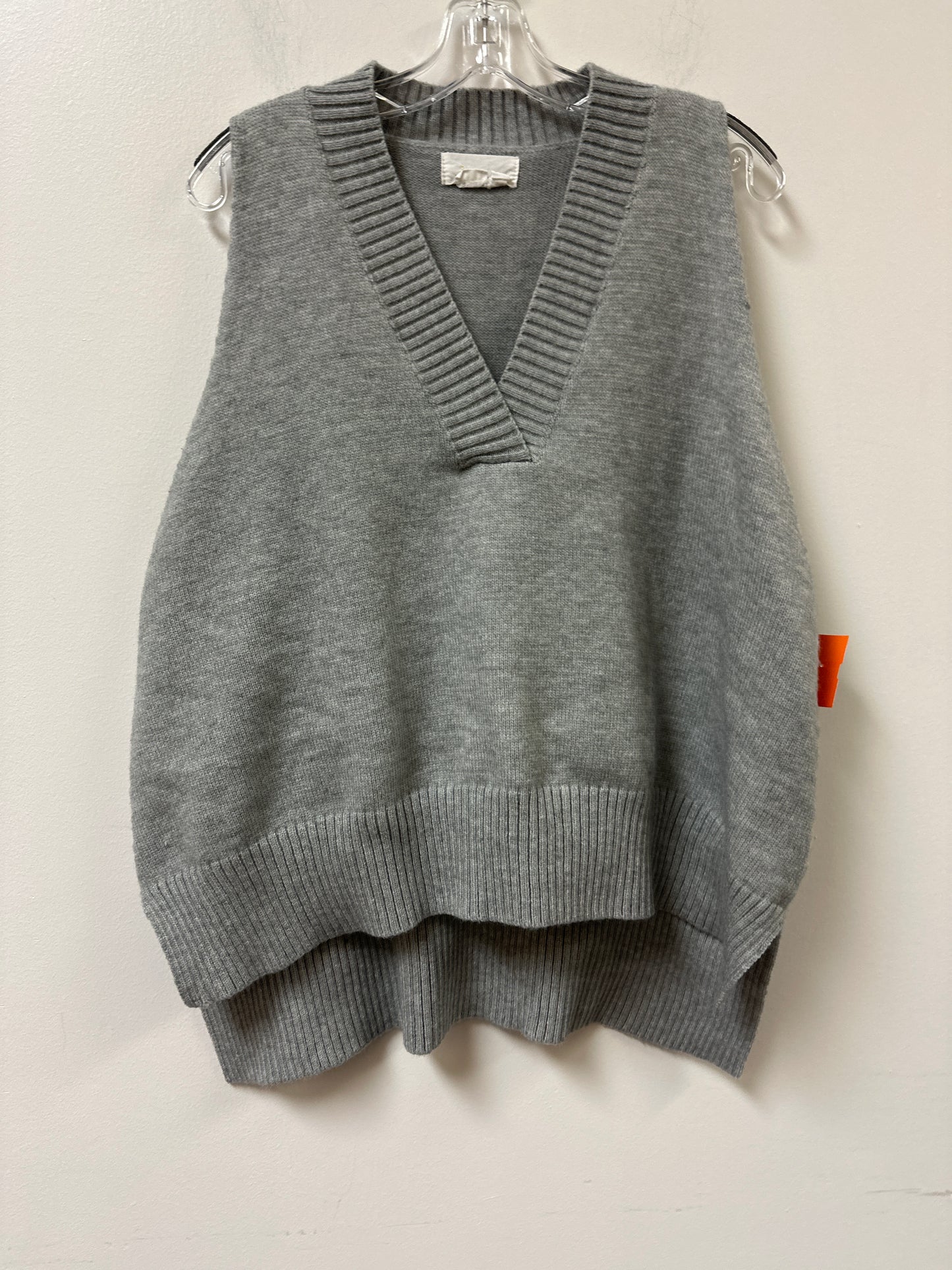 Vest Sweater By Anthropologie In Grey, Size: Osfm