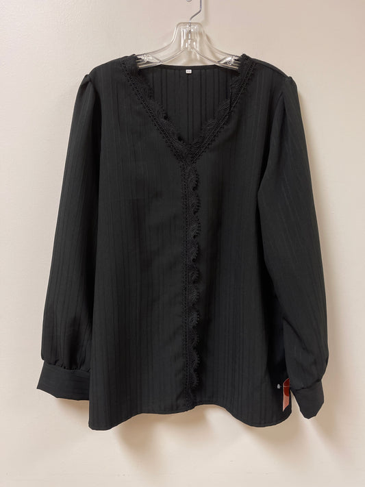 Top Long Sleeve By Clothes Mentor In Black, Size: 2x