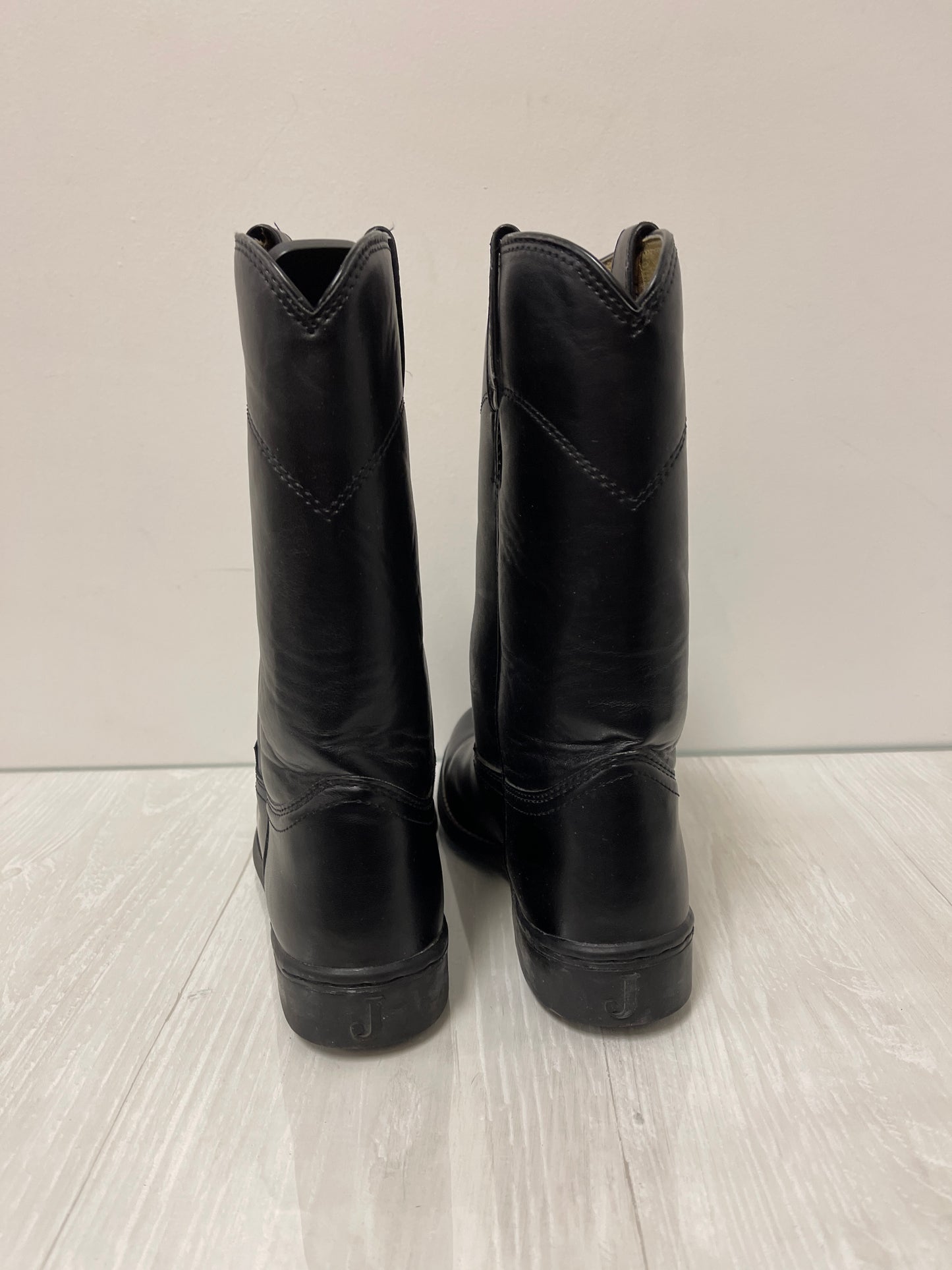 Boots Western By Justin In Black, Size: 8