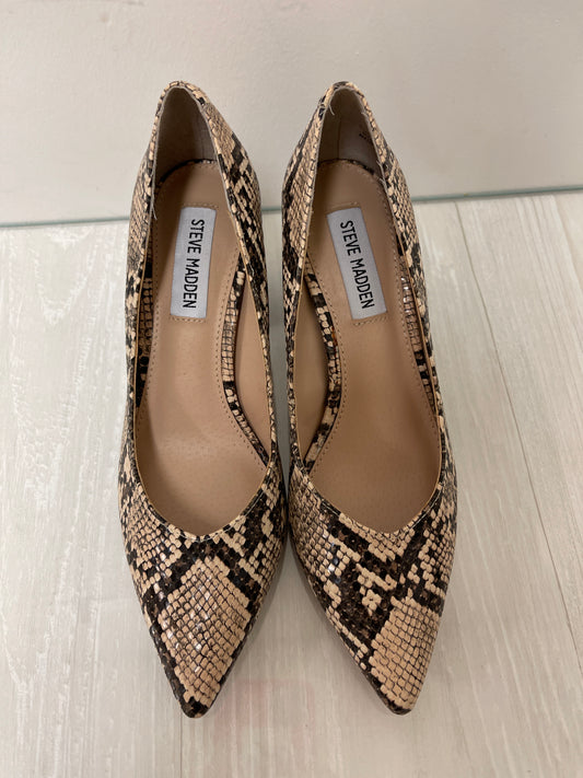 Shoes Heels Block By Steve Madden In Snakeskin Print, Size: 6