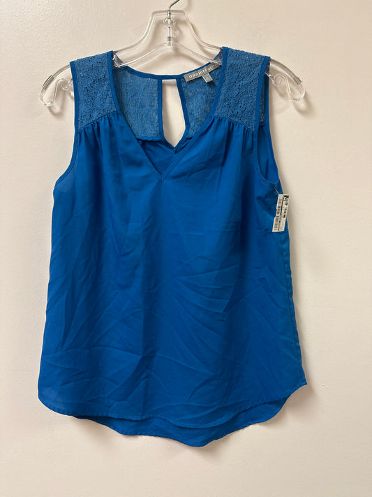 Top Sleeveless By Daniel Rainn In Blue, Size: Sp