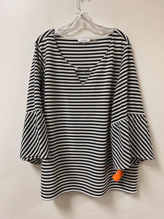 Top Long Sleeve By Calvin Klein  Size: 3x