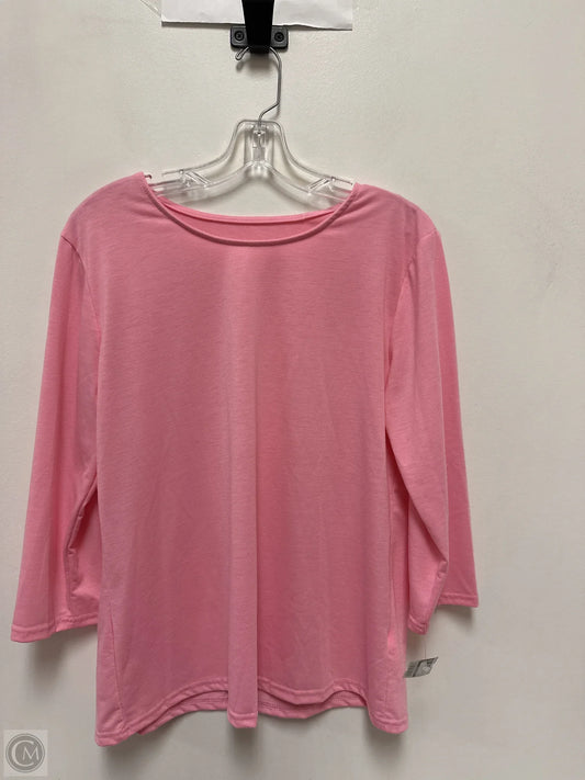 Top Long Sleeve By Clothes Mentor In Pink, Size: S