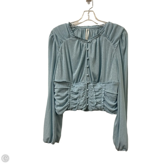 Top Long Sleeve By Anthropologie In Blue, Size: Xl