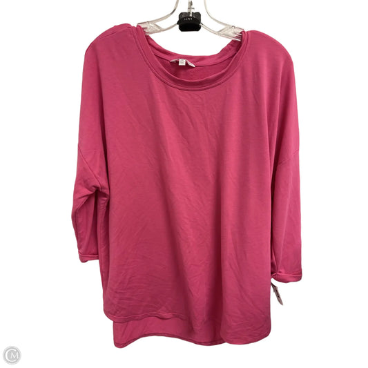 Top Long Sleeve By Crown And Ivy In Pink, Size: 2x