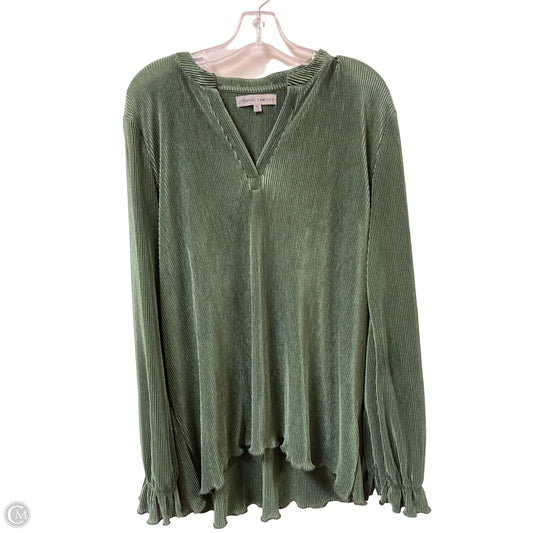 Top Long Sleeve By Absolutely Famous In Green, Size: Xl