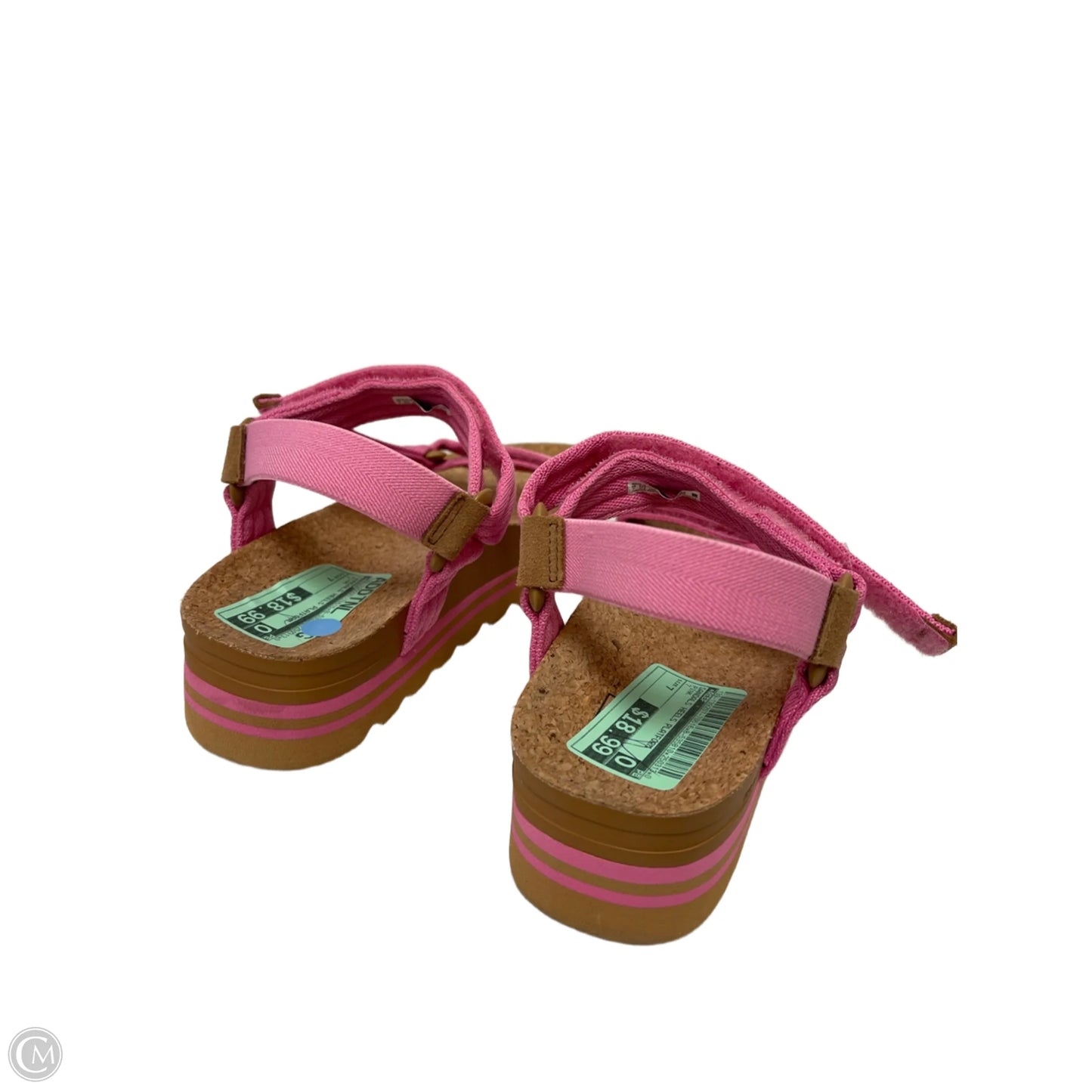 Sandals Heels Platform By Reef In Pink, Size: 7