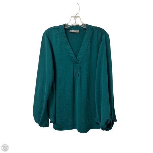Top Long Sleeve By Clothes Mentor In Green, Size: L