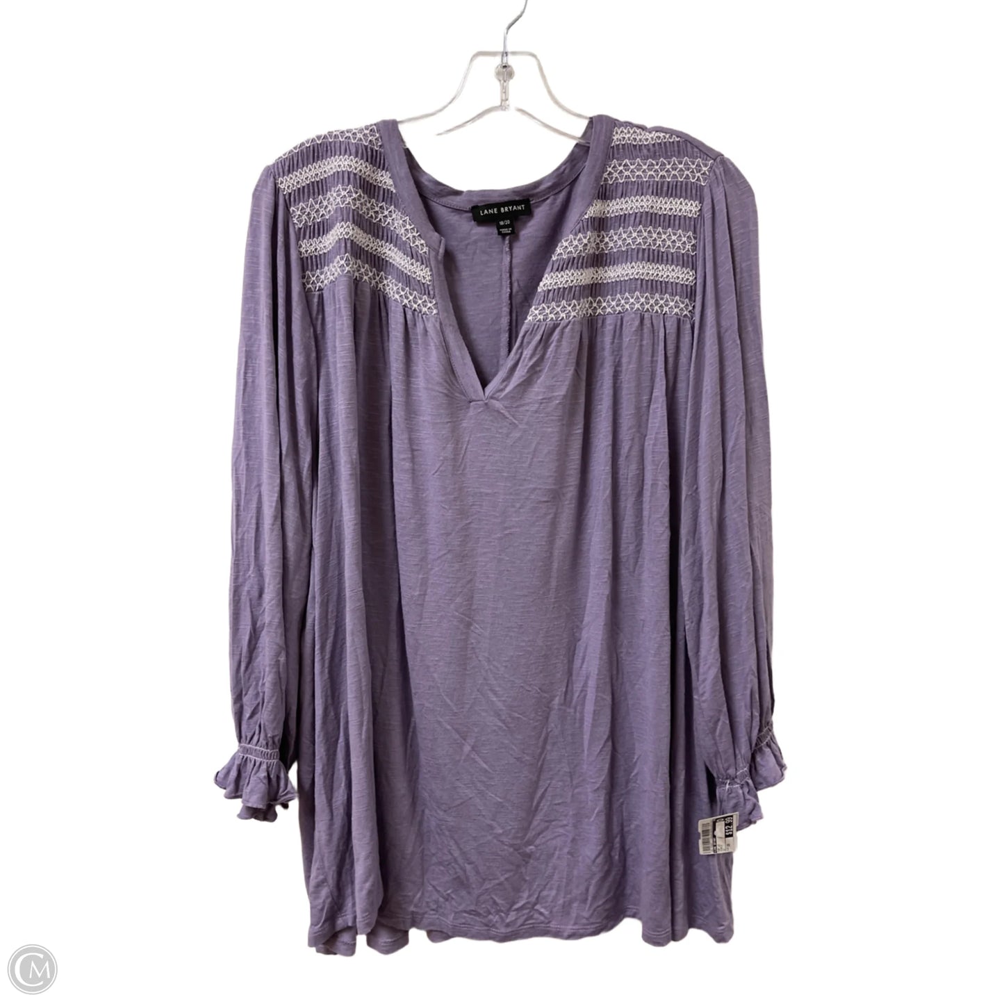 Top Long Sleeve By Lane Bryant In Purple, Size: 2x