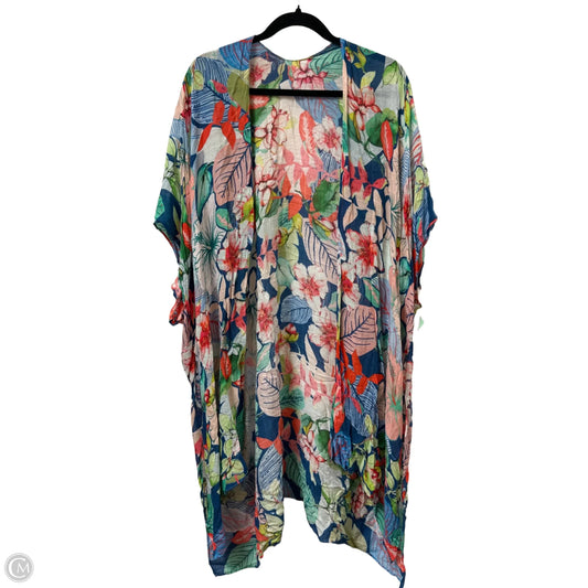 Kimono By Clothes Mentor In Floral Print, Size: Osfm