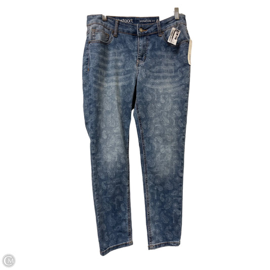 Jeans Straight By Westport In Blue Denim, Size: 8