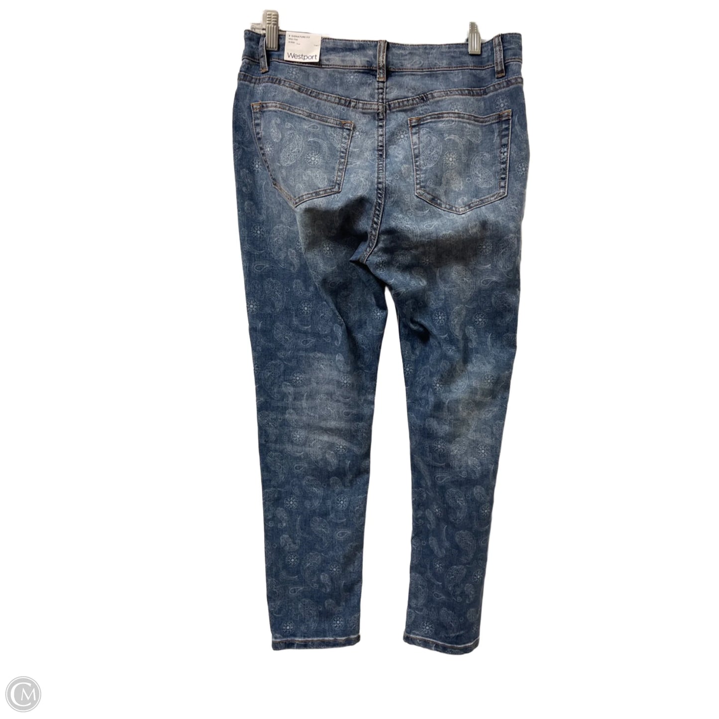 Jeans Straight By Westport In Blue Denim, Size: 8