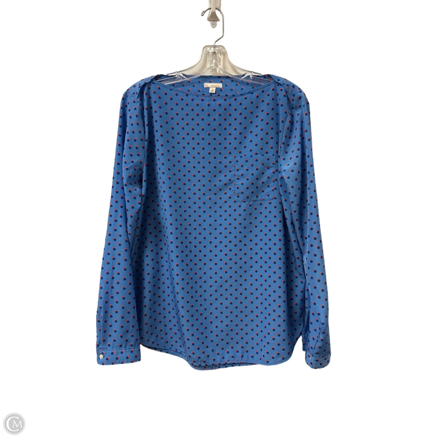 Top Long Sleeve By Gap In Blue & Orange, Size: M