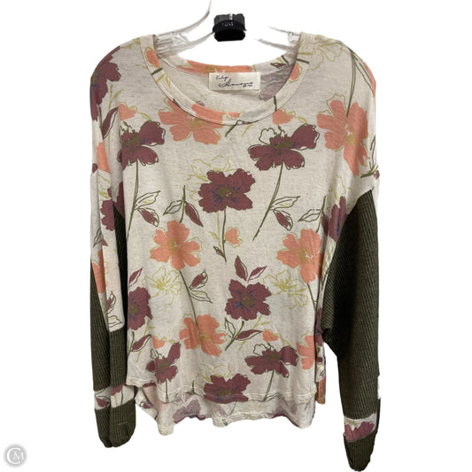 Top Long Sleeve By Vintage Havana In Floral Print, Size: S