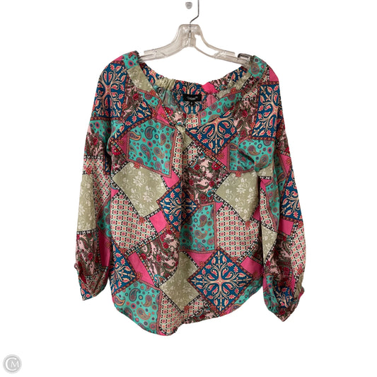 Top Long Sleeve By Tolani In Multi-colored, Size: S