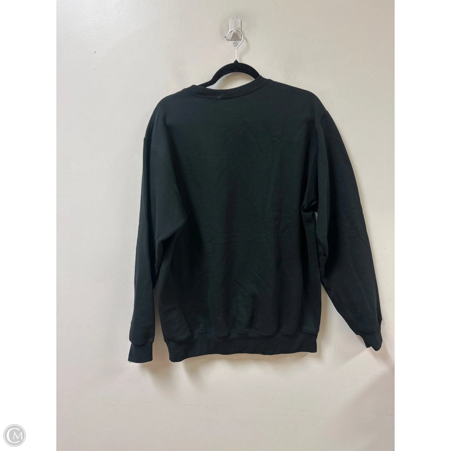 Sweatshirt Crewneck By Clothes Mentor In Black, Size: L