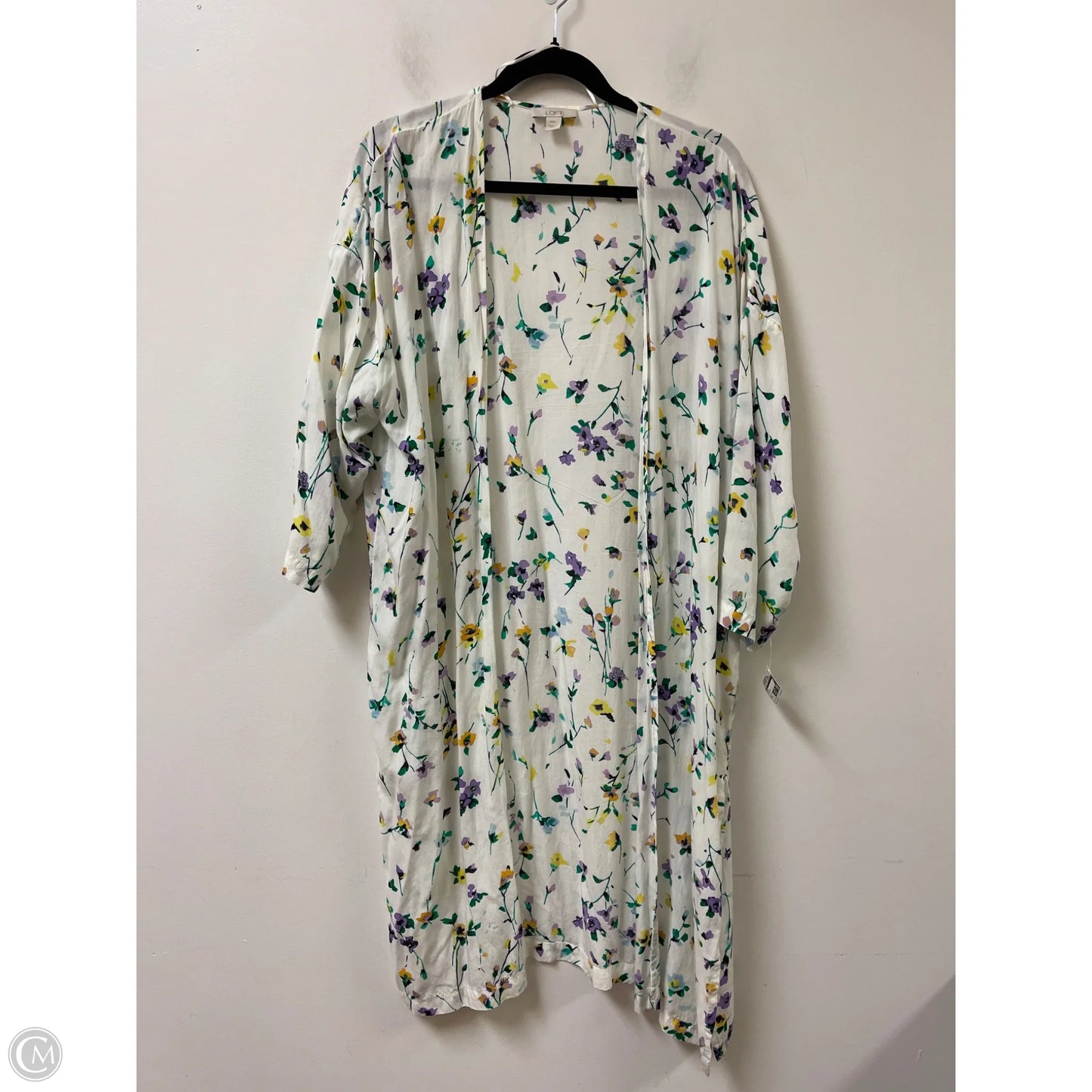 Kimono By Loft In Floral Print, Size: M