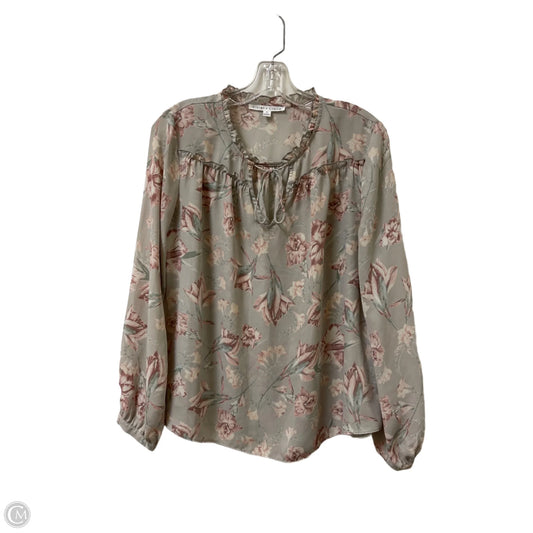 Top Long Sleeve By Violet And Claire In Grey, Size: M