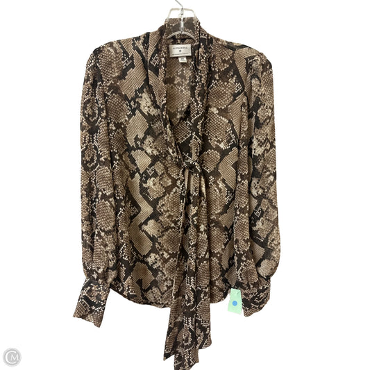 Top Long Sleeve By Target-designer In Snakeskin Print, Size: Xs