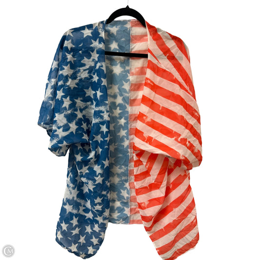 Kimono By Clothes Mentor In Blue & Red & White, Size: Osfm